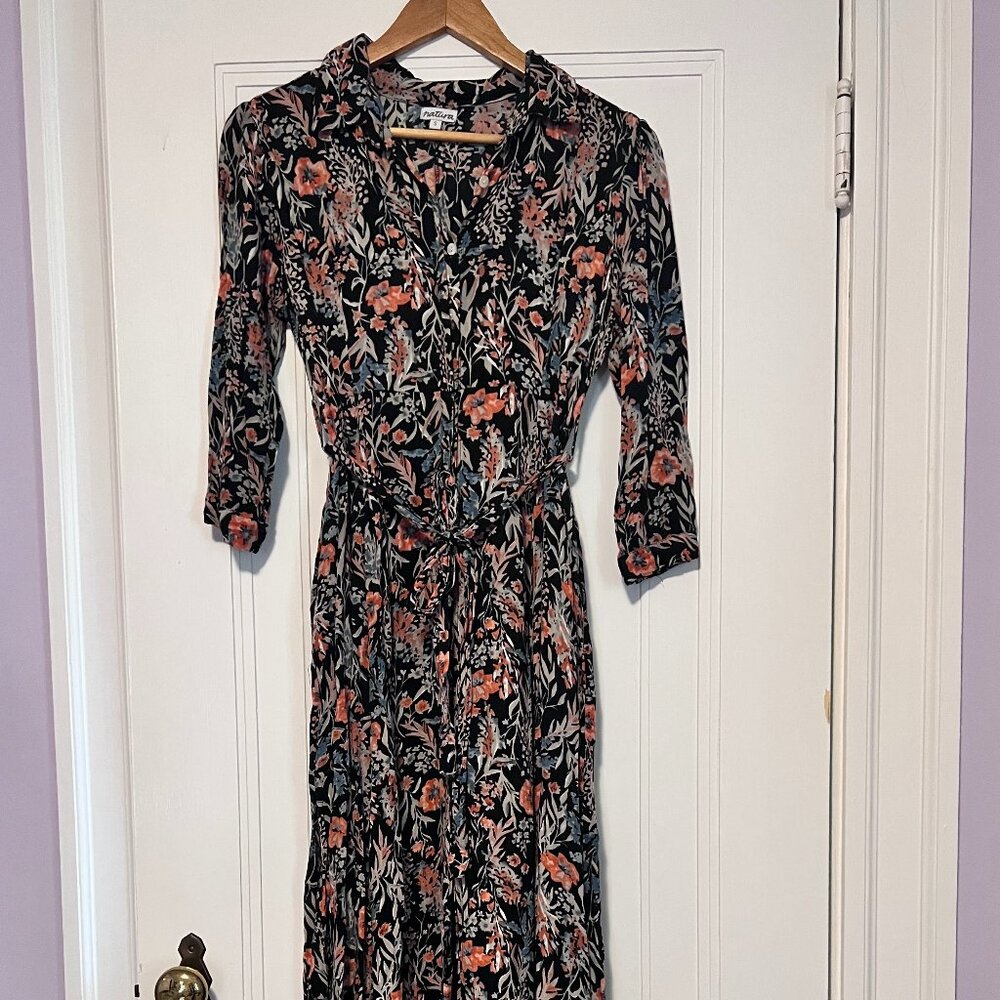 Lovely Natura Floral Maxi Dress